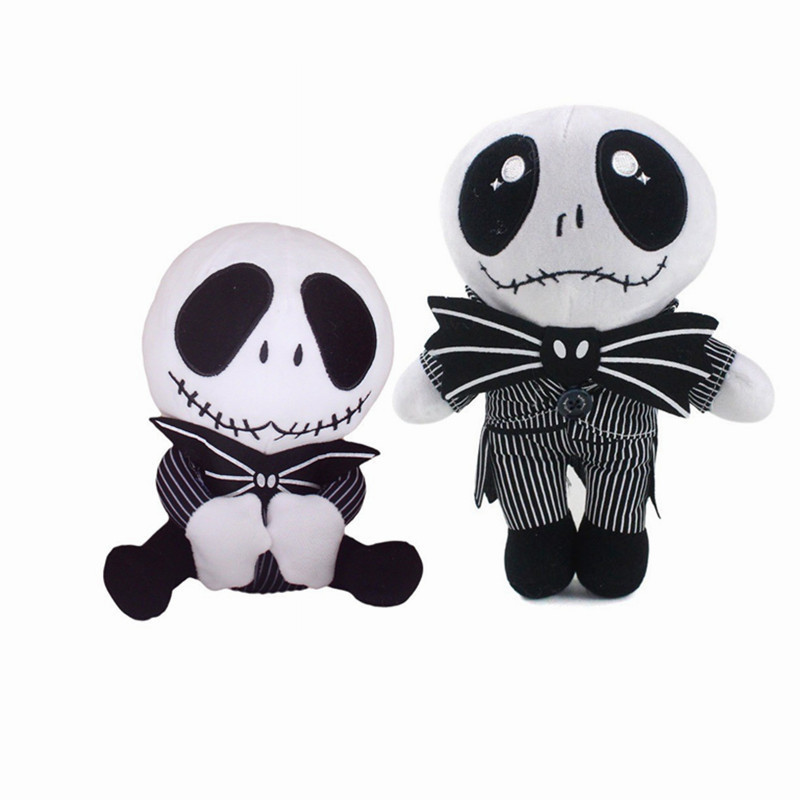 JACK and Sally Nightmare Before Christmas Halloween skeleton stuffed toy pumpkin Santa Claus prank Soft Plush toy Doll gifts