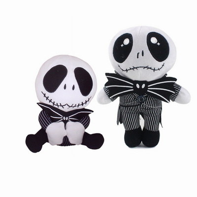 JACK and Sally Nightmare Before Christmas Halloween skeleton stuffed toy pumpkin Santa Claus prank Soft Plush toy Doll gifts