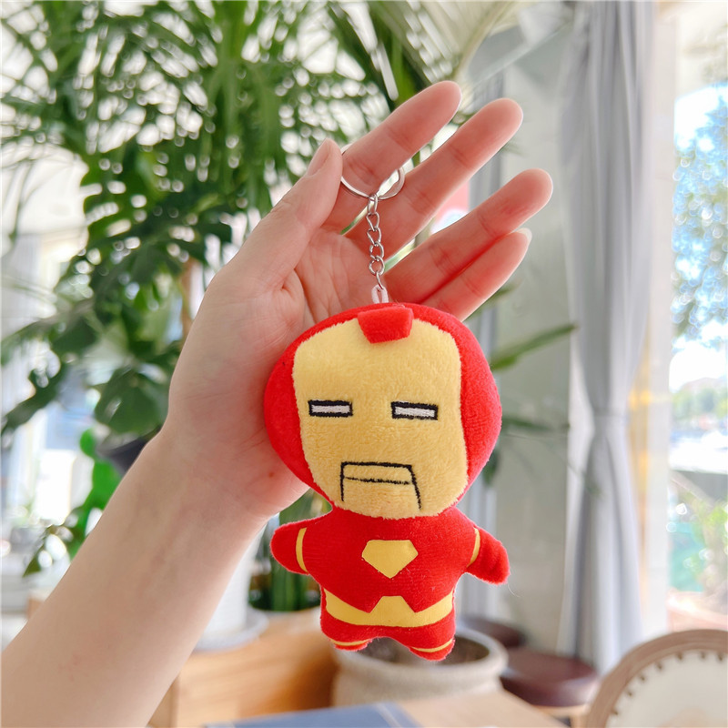 CPC Movie Doll Hero Cartoon America Captain Bat Man iron Spiderman plush Stuffed Toys Soft Plush Gift keychain