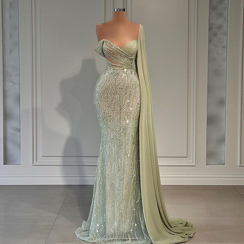 LSCZ311 Elegant Fashion Girl Evening Dress Custom Sleeveless Women Sequined Prom Dresses