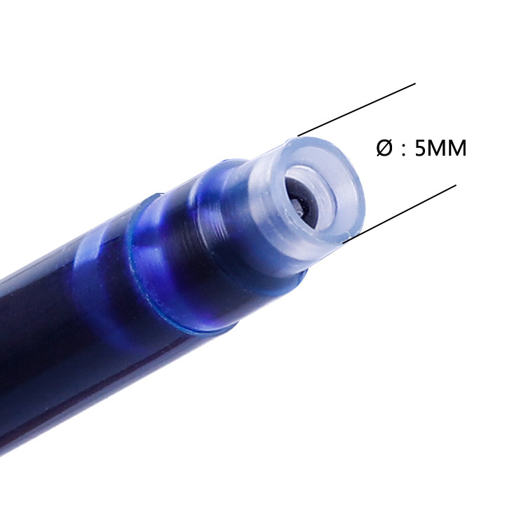 Different diameter of ink cartridge for fountain pen refill