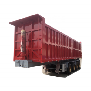 High Quality 4 Axles 50 tons End Dump Semi Trailer Rear Dump Trailer 40 cubic meter Dump Semi Trailer On sale