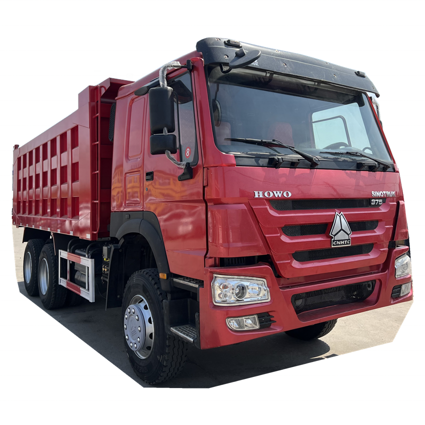 second hand 375hp sinotruck euro3 garbage dump trucks howo 6x4 trash tipper truck