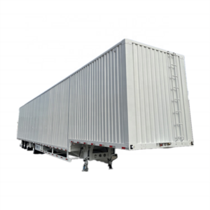 4 Axle 80 Tons Closed Cargo Truck Trailer Bulk Cargo Enclosed Box Semi Trailer