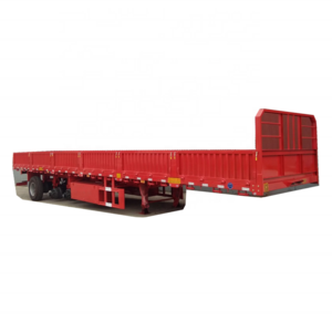 Best Selling 2/3/4Axles 30/40/50t Flatbed Container Semi Trailer for Sale