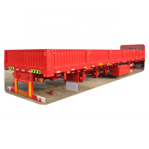 Hot Sale 3 Axle 40ft 50 ton Side Wall Semi Trailer Bulk Cargo Truck For Sale