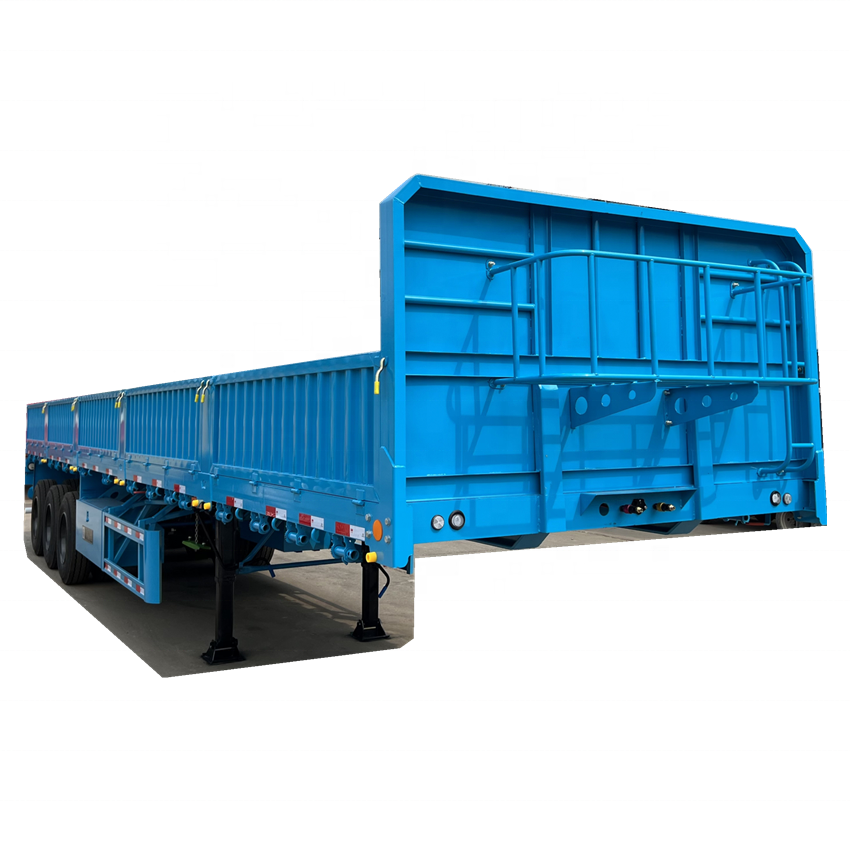 Hot Sale Semi Trailer 30 40 ton Flat Bed Container Semi Trailer 13 meter semi trailer For Sale