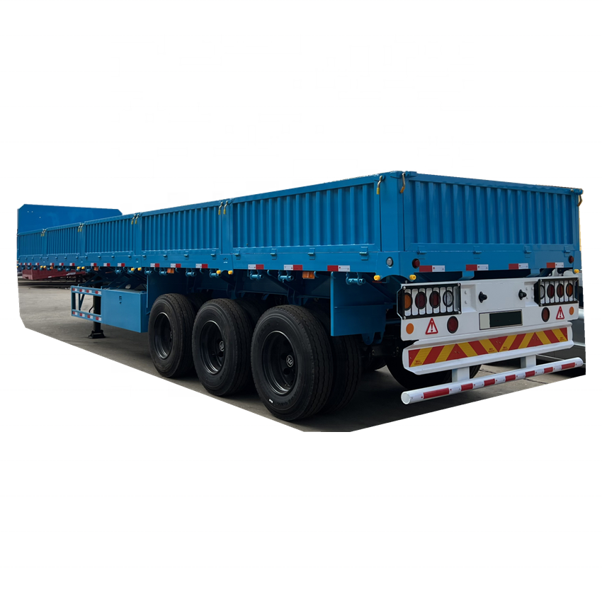 Hot Sale Semi Trailer 30 40 ton Flat Bed Container Semi Trailer 13 meter semi trailer For Sale