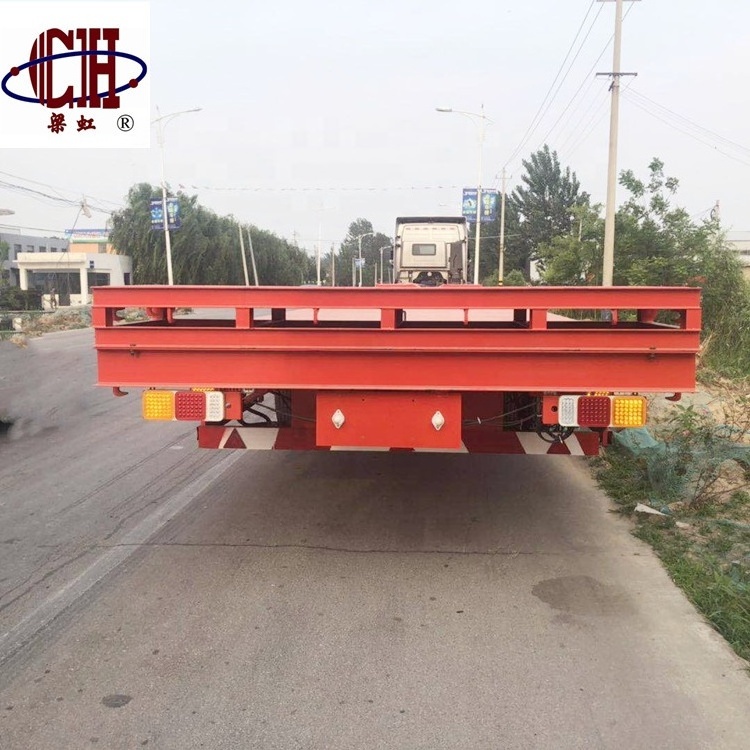 4 axles flatbed truck semi-trailer container flatbed low bed truck trailer