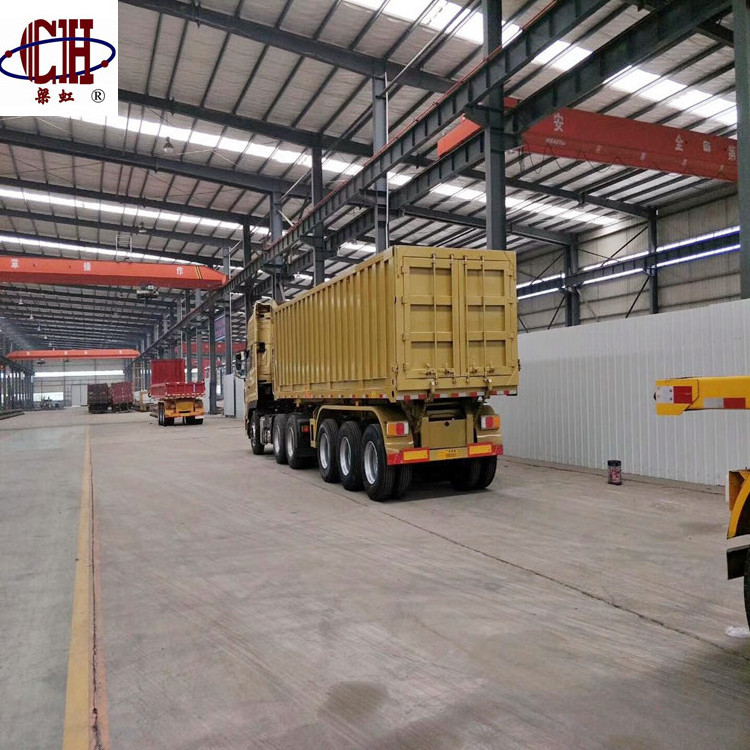 hydraulic dump trucks transport semi trailer for sale