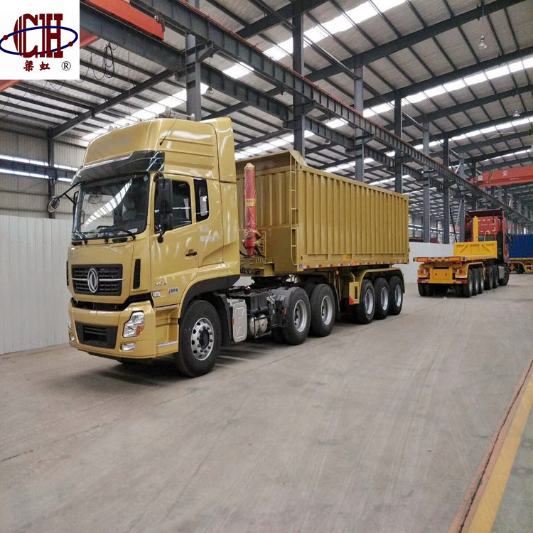 hydraulic dump trucks transport semi trailer for sale