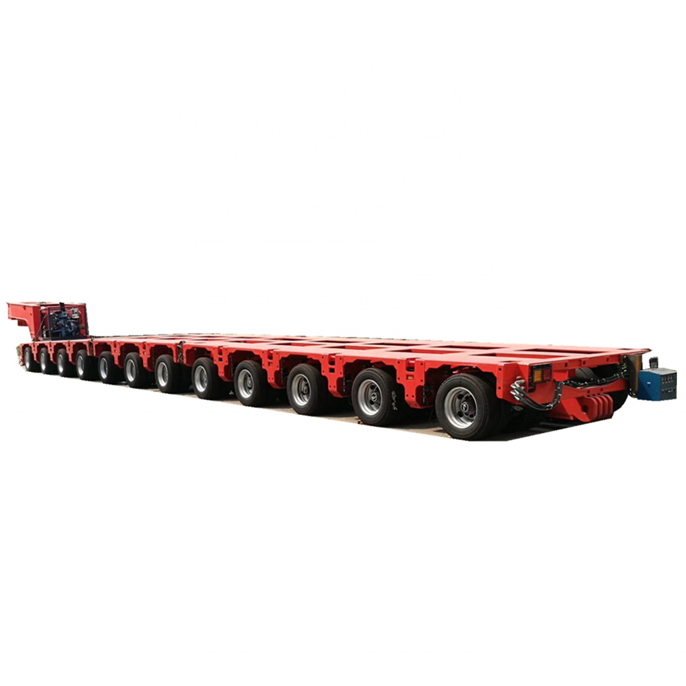 200 Tons Multi Axle Hydraulic Steering Low Bed Self-propelled Modular Transporter Truck Trailer Price