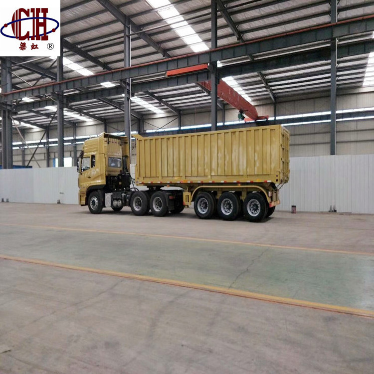 hydraulic dump trucks transport semi trailer for sale