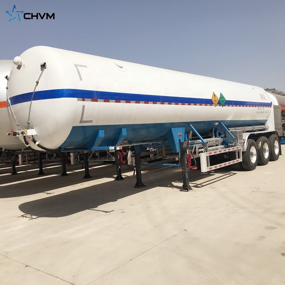 27.8 m3 Cryogenic LO2 Transportation Tank Trailer Liquid Cold Oxygen Tanker