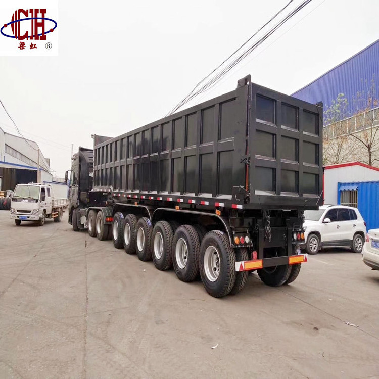 6 Axles  Tipper Tipping Trailer dump box semi trailer