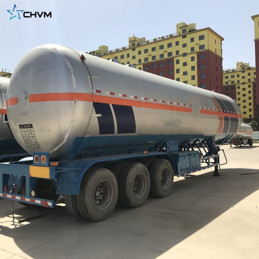 Tri-axle Lpg Tanker 25000 kgs Lpg Tanker Trailer Truck 36 liters Lpg Gas Tank Trailer