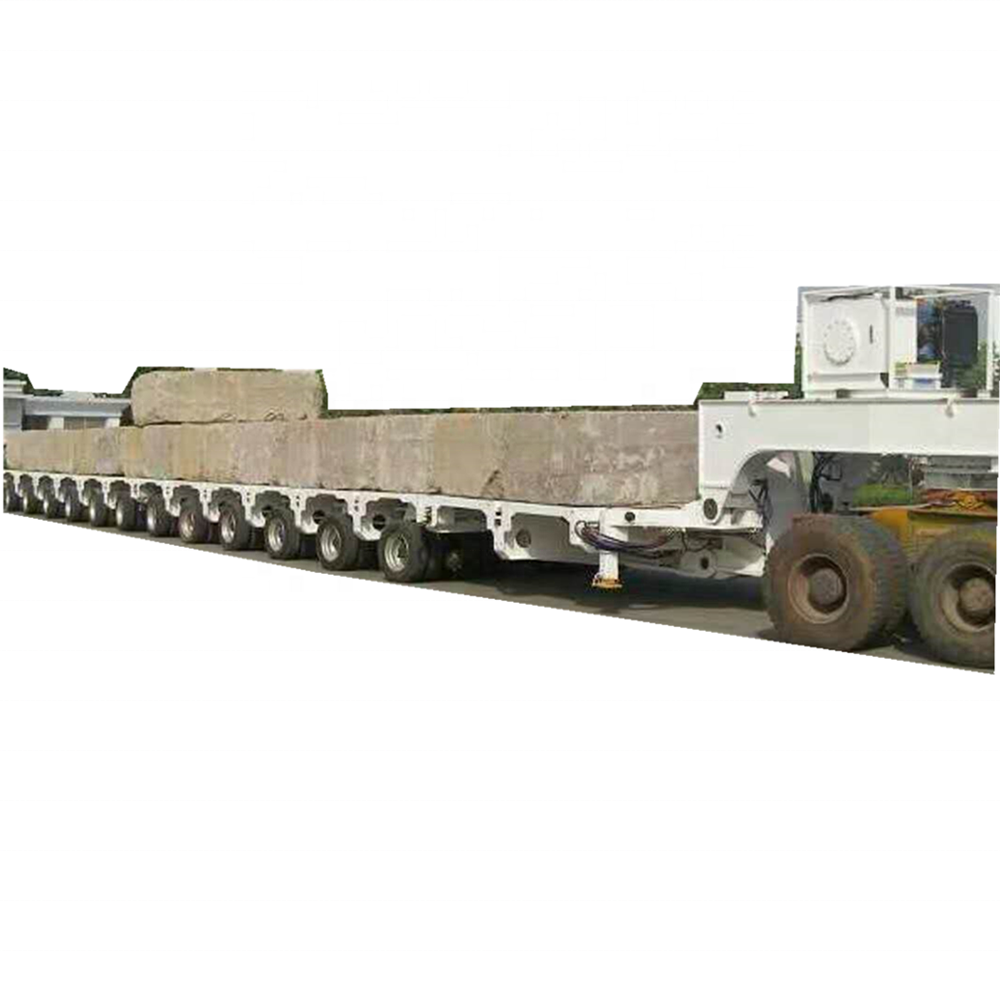 SPMT Heavy Hydraulic Multi Axles Low Bed Self Propelled Modular Transporter Truck Trailer