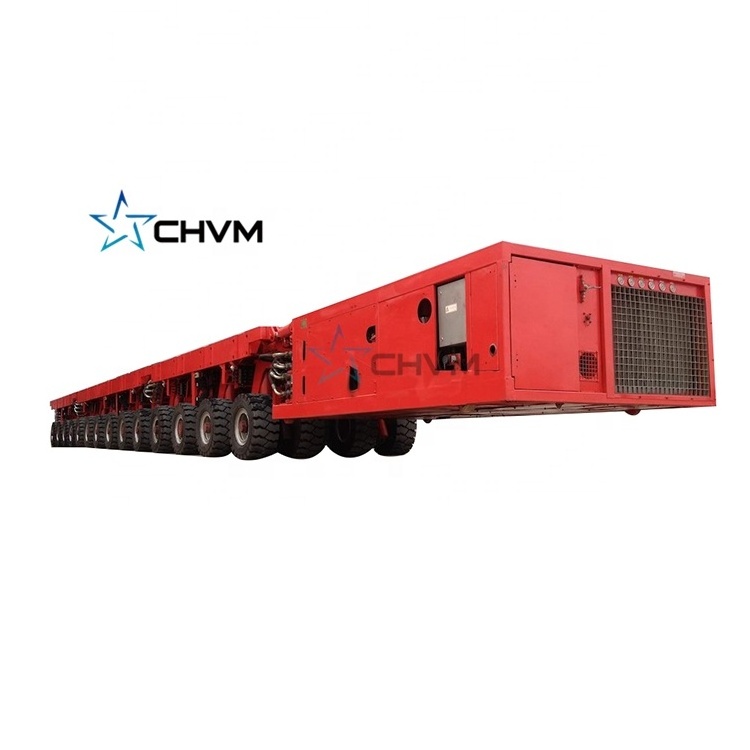 Low Bed Lowboy Semi Truck Hydraulic Modular Transport Trailer with Detachable Gooseneck