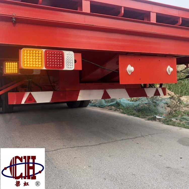 4 axles flatbed truck semi-trailer container flatbed low bed truck trailer