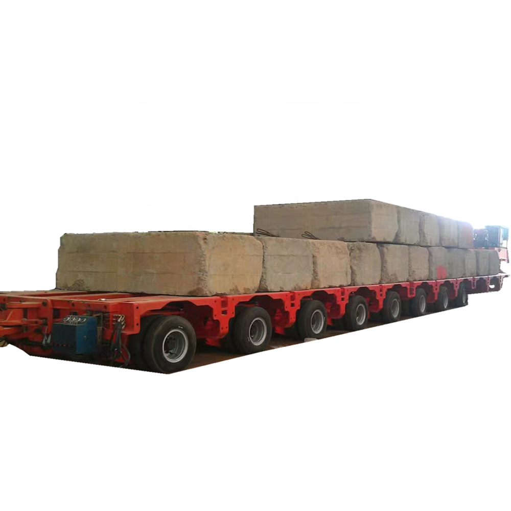 200 Tons Multi Axle Hydraulic Steering Low Bed Self-propelled Modular Transporter Truck Trailer Price