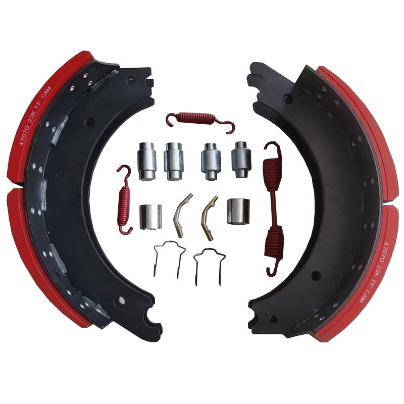 HEAVY DUTY TRUCK TRAILER AXLE PARTS FOR WHOLESALE 4707 4709 4515 DRUM BRAKE SHOE WITH REPAIR KITS