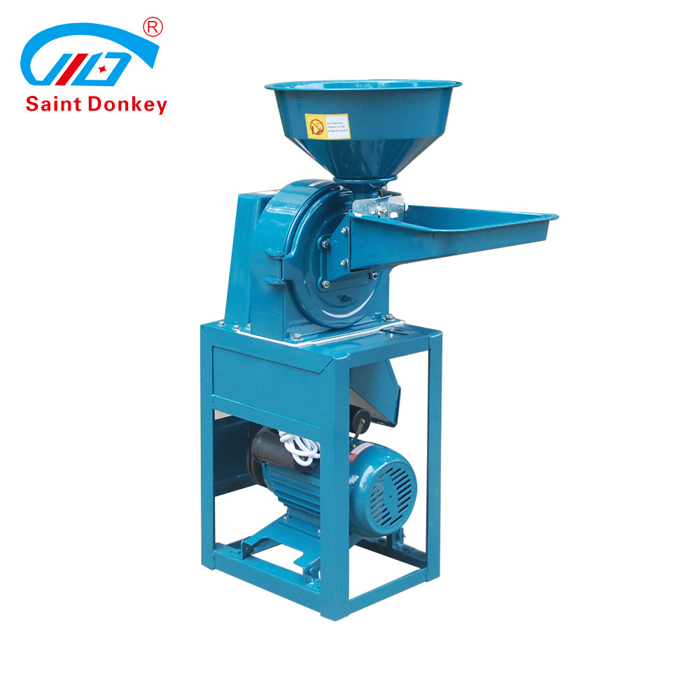 Seed Crusher Small Rice Straw Spice Powder Make Grind Pulverizer Machine for Whole Wheat Flour