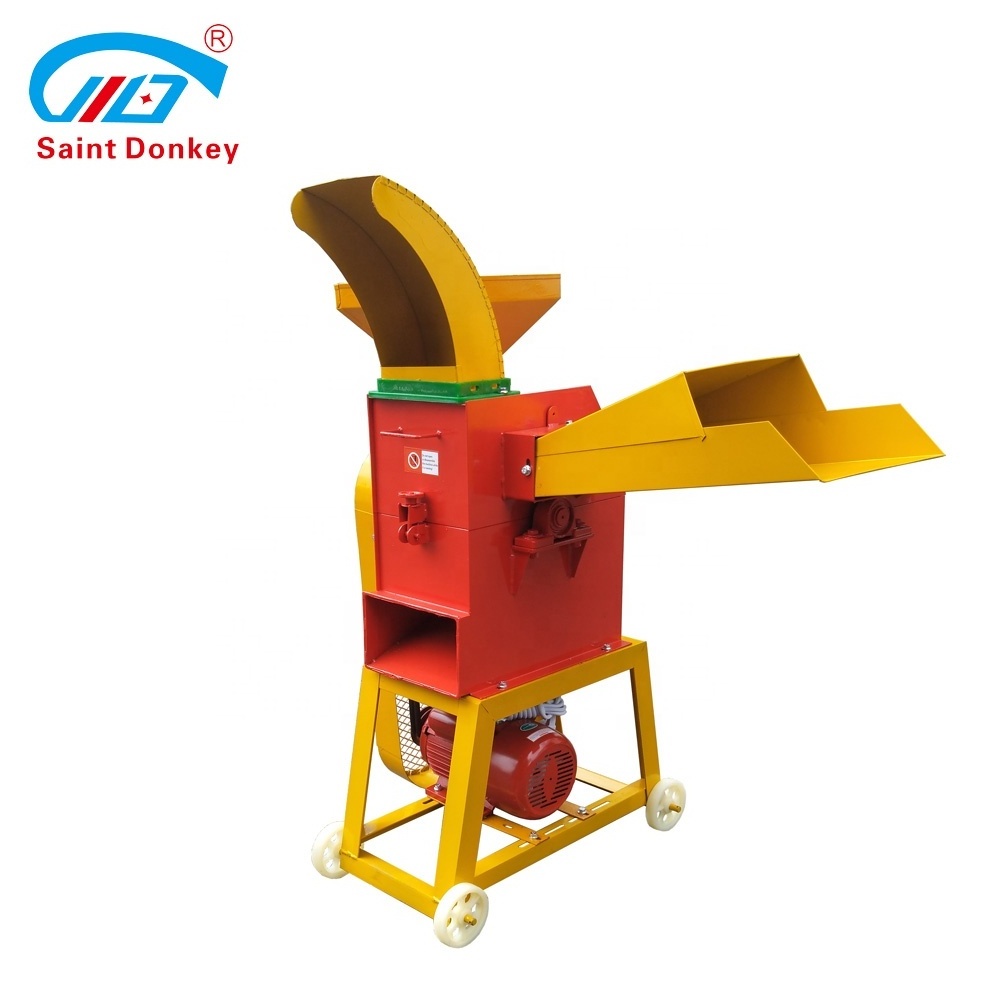 Grass Shredding Machine Feed Processing straw chopper Tub Grinder Straw Cutting Grass Animal Feed Chaff Cutter Crusher Machine