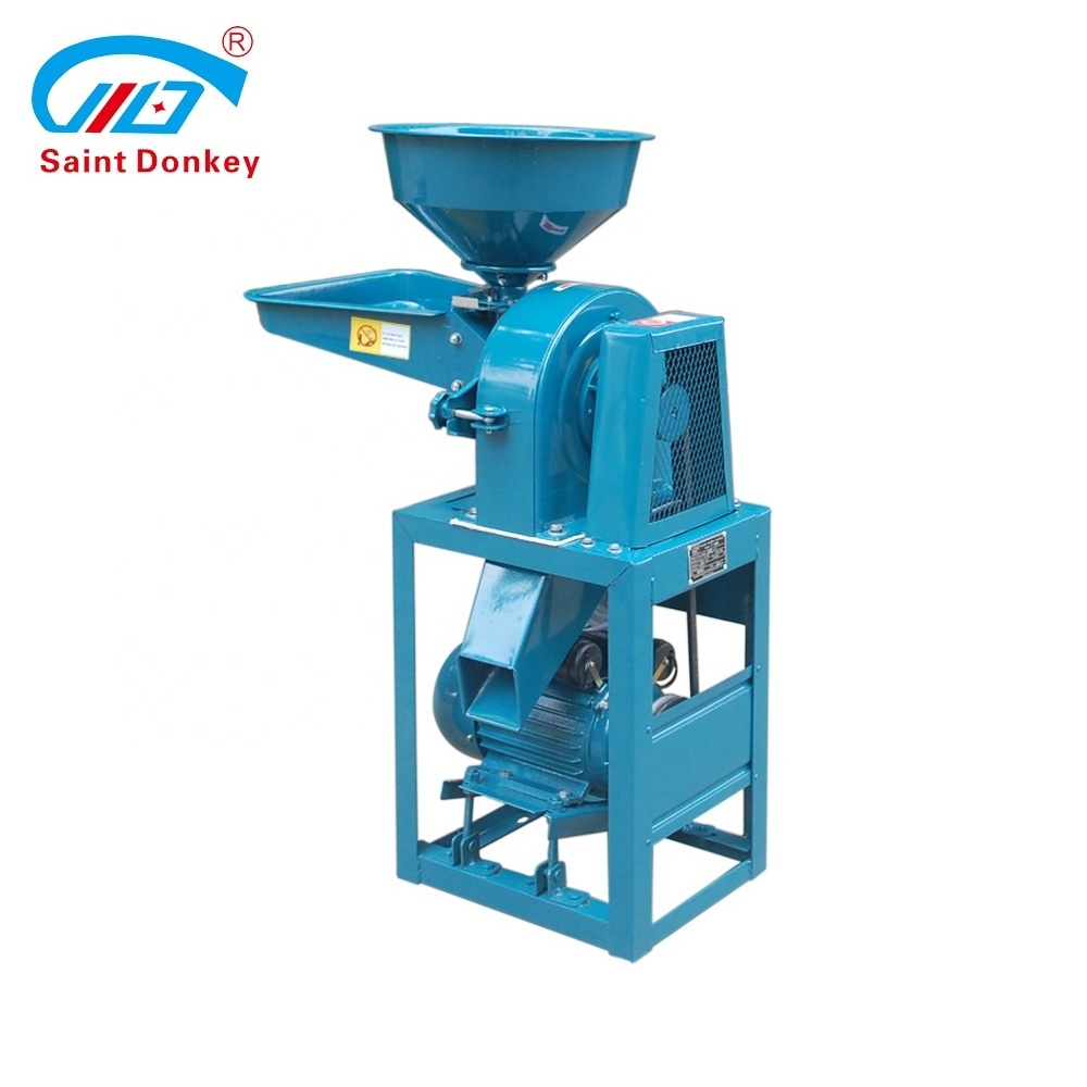 Seed Crusher Small Rice Straw Spice Powder Make Grind Pulverizer Machine for Whole Wheat Flour