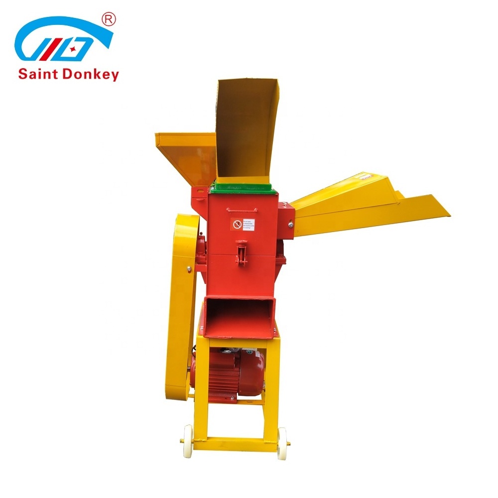 Grass Shredding Machine Feed Processing straw chopper Tub Grinder Straw Cutting Grass Animal Feed Chaff Cutter Crusher Machine