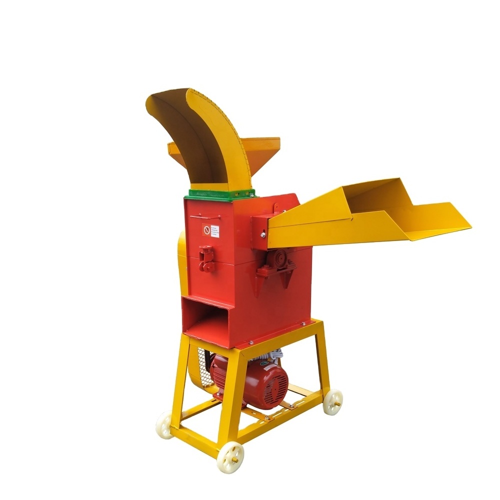 High productivity farm use multi-function chaff cutter grinder fodder cutting machine