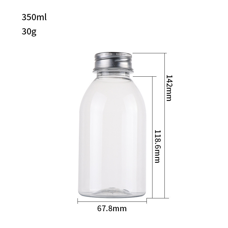 Beverage Can 200ml 250ml 330ml 350ml 500ml,650ml Custom Logo Printing Clear Transparent Coffee Bottle Cup PET Plastic Soda Can