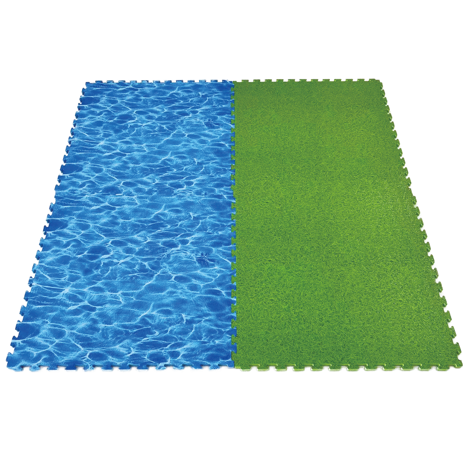 Ocean Grass Printed Non-Slip EVA Foam Jigsaw Puzzle and Tatami Mat for Taekwondo Puzzle Mats