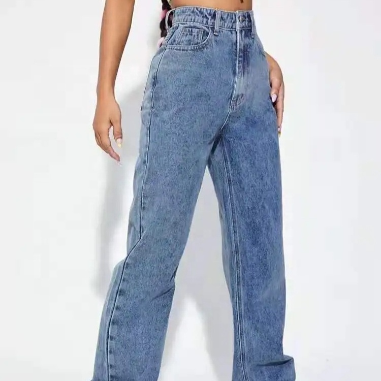 2024 High Waisted Jeans Womens Wide Leg Pants Baggy Jeans Women