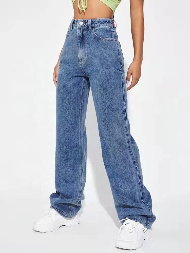 2024 High Waisted Jeans Womens Wide Leg Pants Baggy Jeans Women