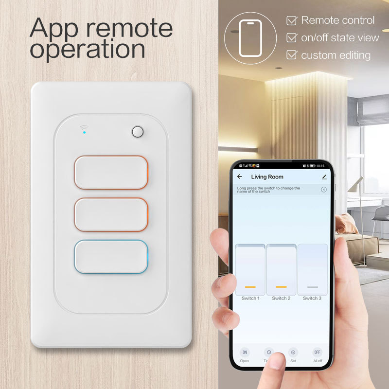 us remote leviton alexa automation tuya smart home wall touch wifi switch light interruptor inteligents Interruptores de Parede