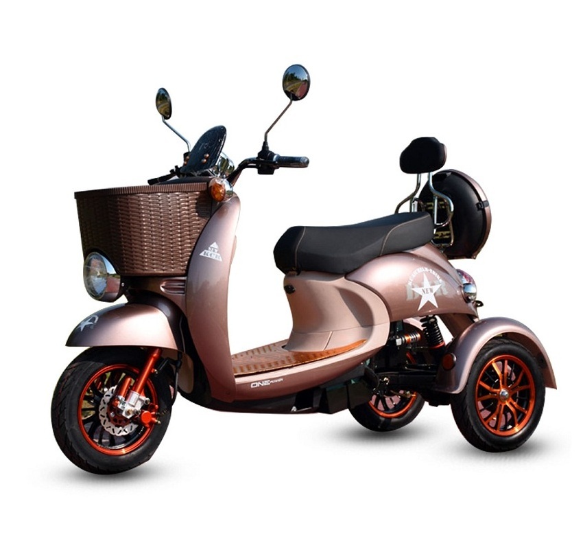 Electric Scooter Three Wheel China for Adults 60V 500w Electric Motorcycles 1000wats 3 Wheels Electric Tricycles Resistant 100