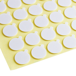 Double Sided Adhesive Glue Dots Heat Resistance Candle Wick Wooden Stickers With Tails