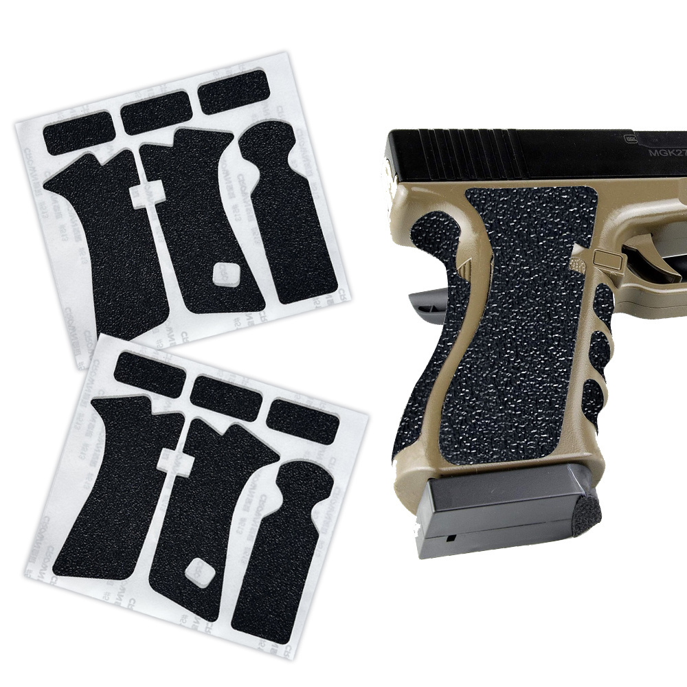 Custom Black Textured Rubber Pistol Gun Grip Tape