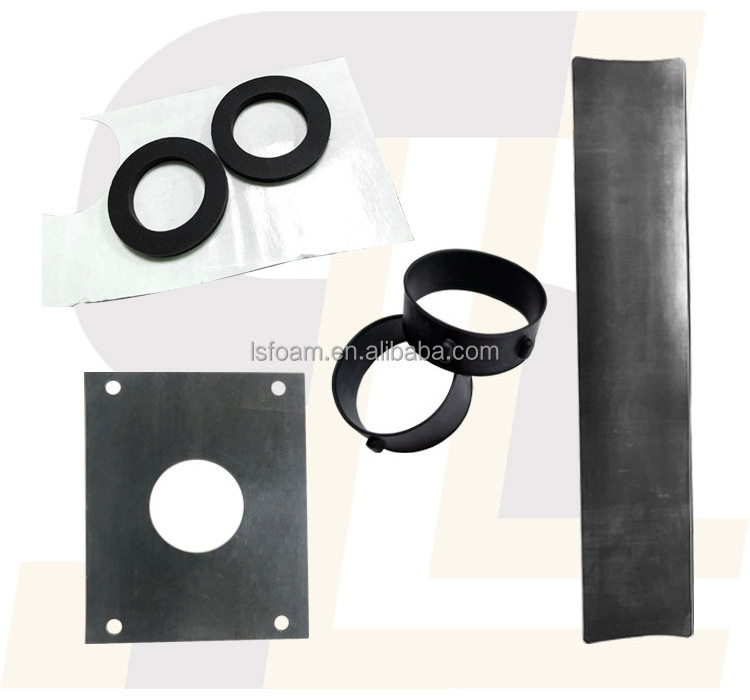 LS Die Cut Rubber Silicone Foam Asbestos Material High Temperature Resistant Jointing Gaskets