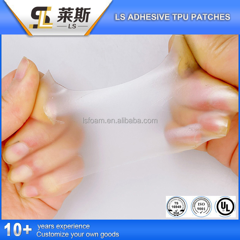 Clear Heavy Duty Adhesive TPU Repair Patch for Inflatable Pool Bounce House Raincoat Umbrella Swimming Ring