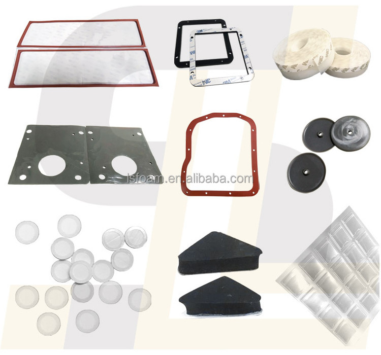 LS Die Cut Rubber Silicone Foam Asbestos Material High Temperature Resistant Jointing Gaskets