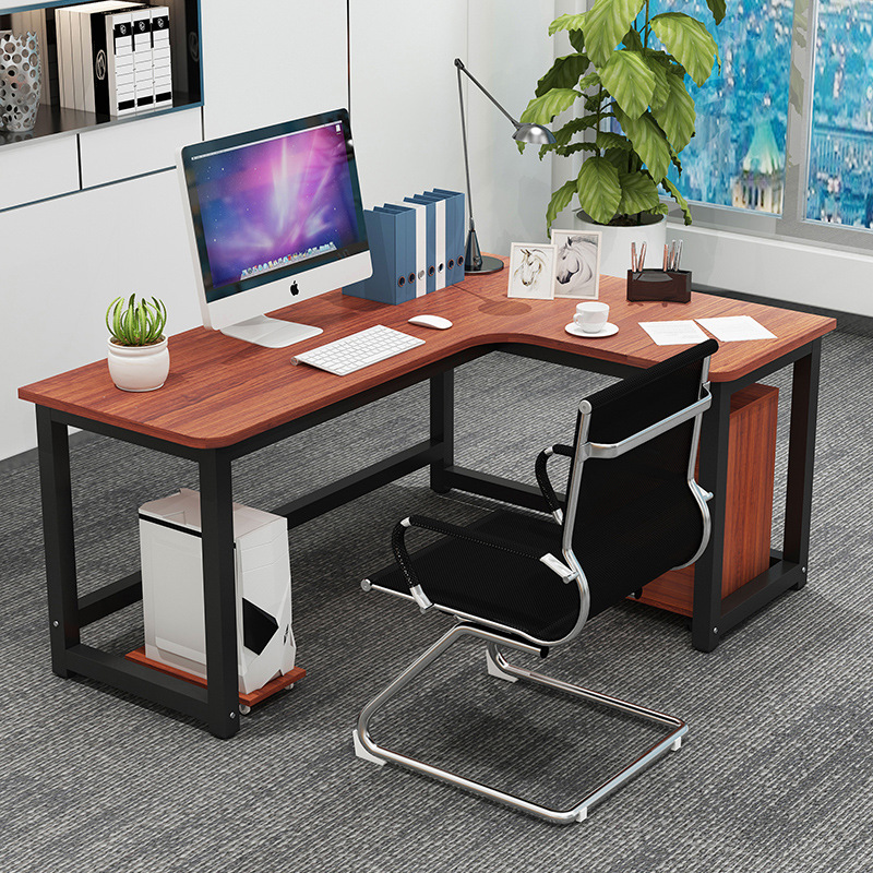 Escritorios Office Furniture L-Shape Corner Modern Design Ceo Manager Desk Eco-Friendly Solid Wood Executive Office Desk Table