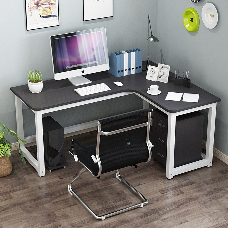 Escritorios Office Furniture L-Shape Corner Modern Design Ceo Manager Desk Eco-Friendly Solid Wood Executive Office Desk Table