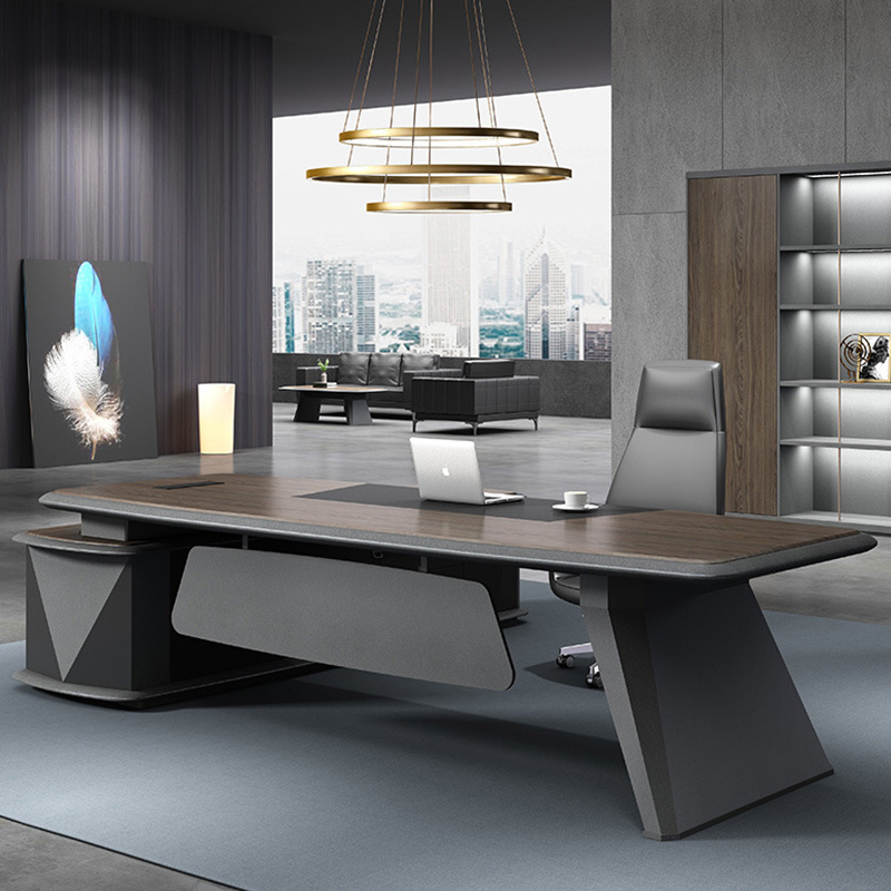 Wholesale Furniture Manager Table Home Office Table Executive Curved Ceo Computer Table