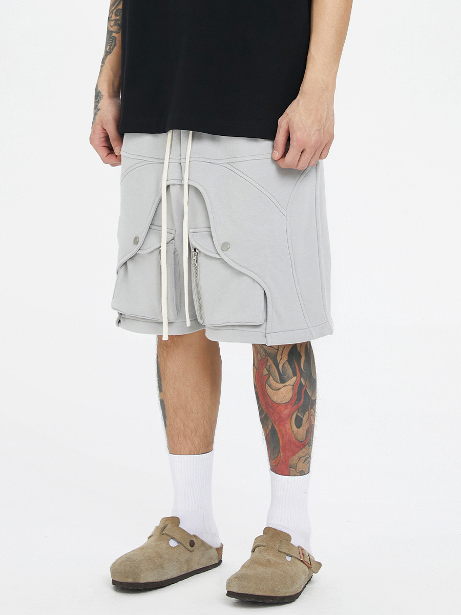 Cotton Custom Shorts Sports With Drawstring Half Pants 6 Pocket Cargo Joggers Shorts For Men