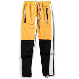 Factory Direct Price Two Tone Splicing Sweatpants Men Track Pants