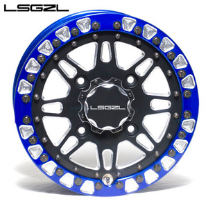 custom 15 17 18 20 22 24 26  inch v8 ATV/UTV forged beadlock wheel rims 4x4 5x114.3 6x139.7 for all off-road vehicles