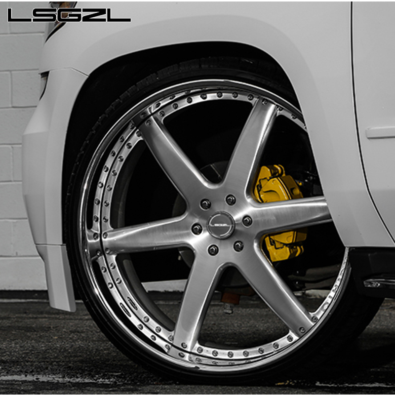 LSGZL 2-piece High quality forged hub  custom aluminum alloy wheel 19 20 21 22 24 26 inch alloy wheels