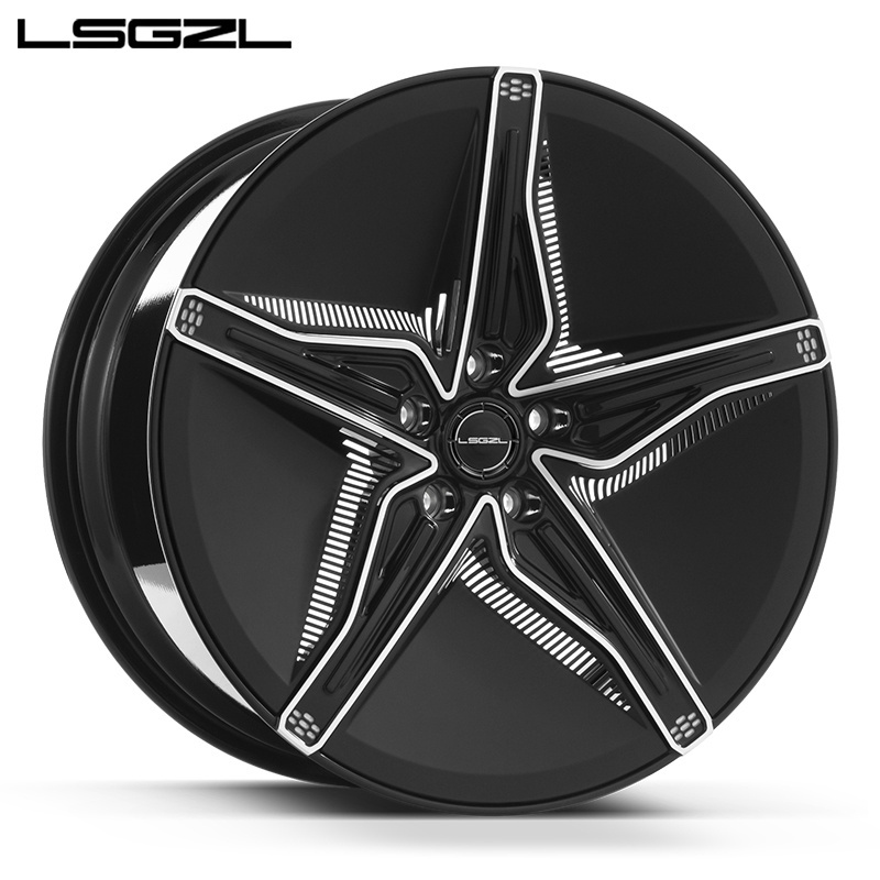 LSGZL Wheel Monoblock 16-24 inch aluminum alloy High strength 17x8j 6x114.3 forged wheel hub wheel rim for car