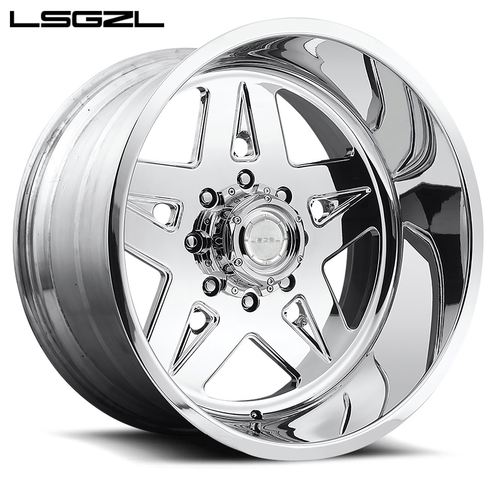 LSGZL 16/17/18/19/20/21/22/23/24 inch chrome star sport car wheels 5 holes auto casting custom deep dish aluminum alloy rim